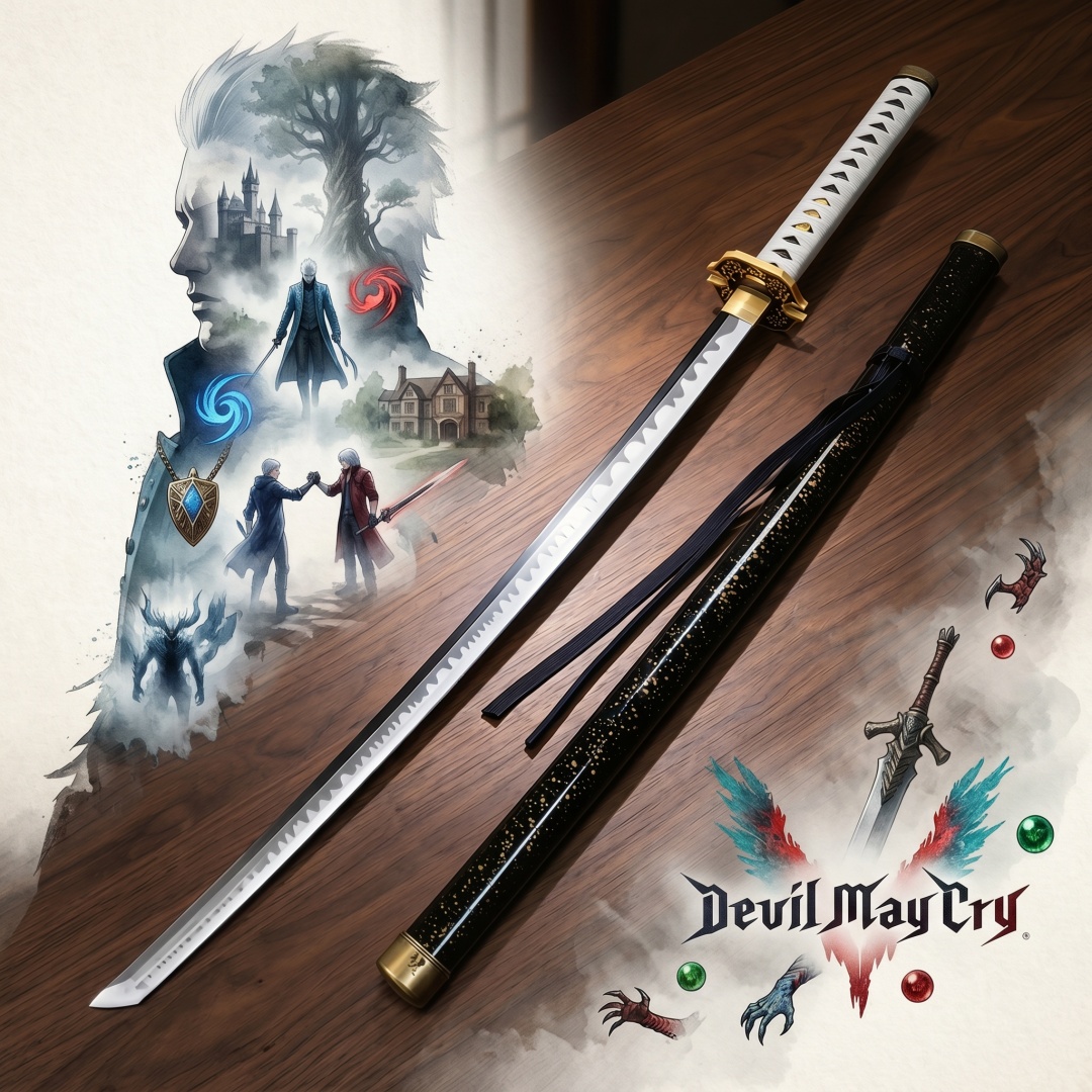 Cosplay Prop Dagger - 40inch Anime Vergil Katana Devil May