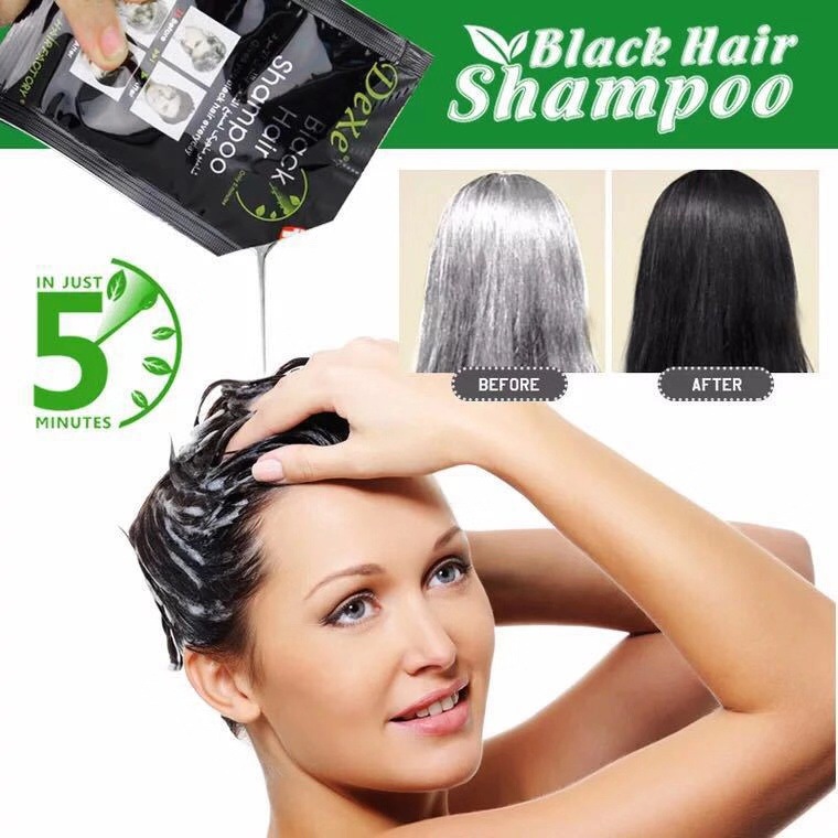10 Pcs Fast Black Hair Shampoo - Hair Spray Color ulasan dan harga