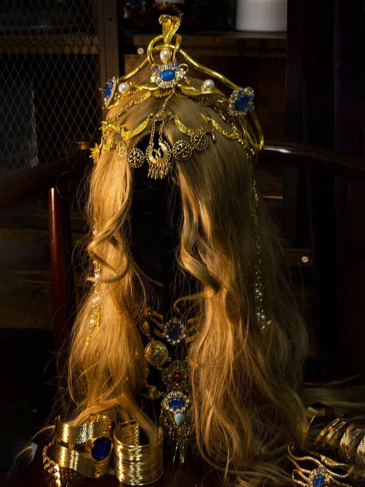 Cos Egyptian Headdress Pharaoh - Cosplay Prop Making ulasan dan harga