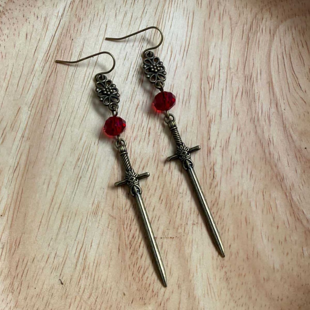Retro Bronze Color Medieval Kn - Cosplay Prop Dagger ulasan dan harga