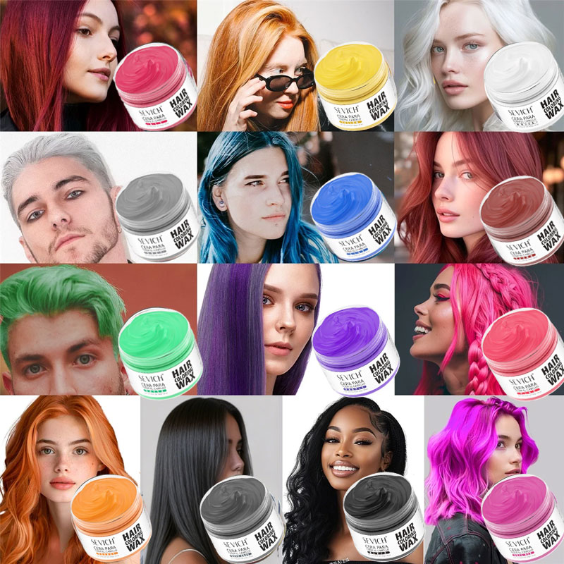 50g Disposable Hair Mud Wax 13 - Hair Spray Color ulasan dan harga