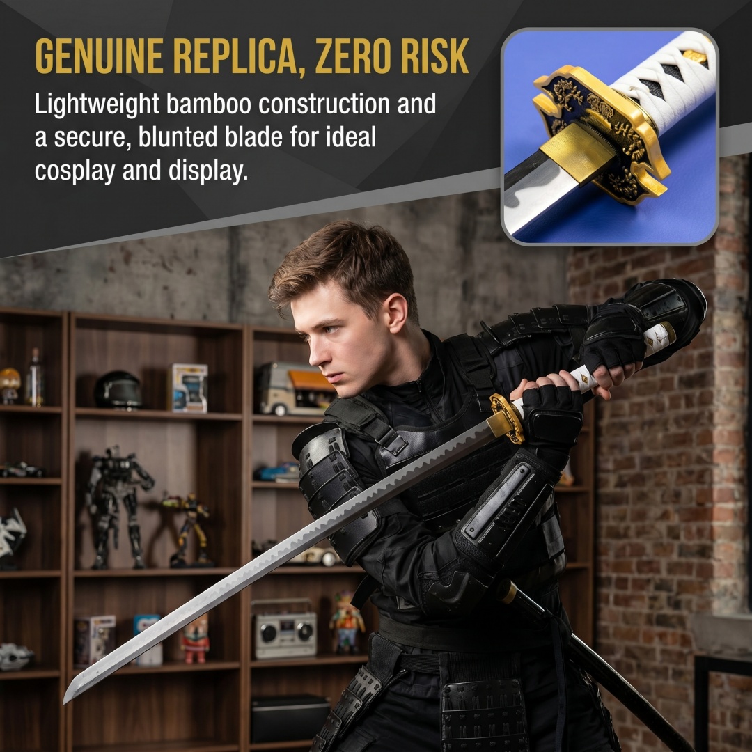 40inch Anime Vergil Katana Dev - Cosplay Prop Dagger ulasan dan harga