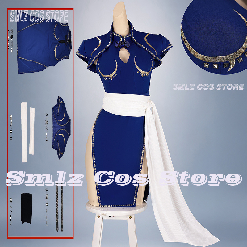 Blue Chun-Li Cosplay Costume A - Cosplay Prop Making ulasan dan harga